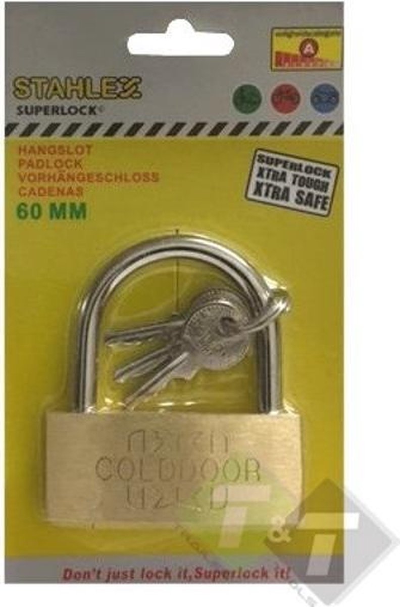 Hangslot Stahlex, 60mm, Hangsloten, Slot
