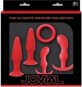 NMC Ultimate Anal Box - Buttplugs en Cockring - Set van 5 Stuks - Rood