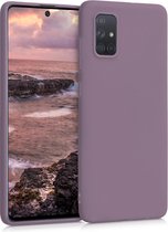 kwmobile telefoonhoesje geschikt voor Samsung Galaxy A71 - Hoesje voor smartphone - Back cover in druivenblauw