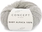 Baby Alpaca 100% - kleur 503 - Licht grijs - 50 gr. = 125 m. - 100% Baby Alpaca