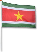 Vlag Suriname 50x75 cm.