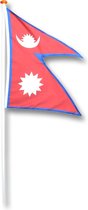 Vlag Nepal 150x225 cm.