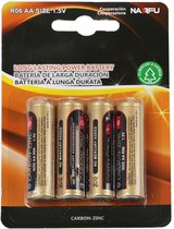 Batterij - Aigi Azo - AA/LR06 - 1.5V - Alkaline Batterijen - 4 Stuks - BES LED