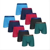 GIANVAGLIA Katoenen Boxershorts 10-pack Heren - Effen - Maat S/M | Mannen Ondergoed