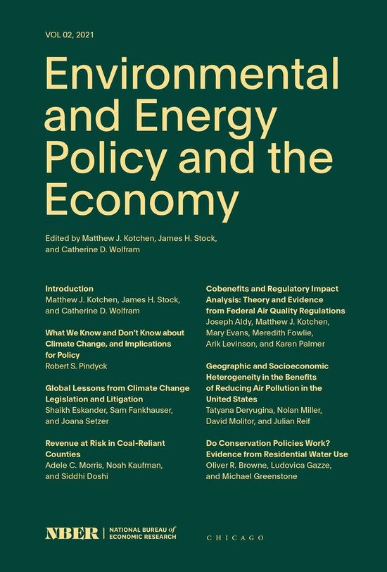 NBEREnvironmental and Energy Policy and the Economy 2 Environmental