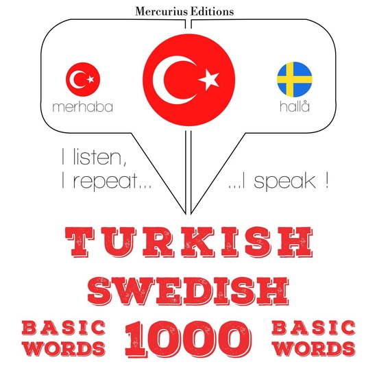 Türkçe - İsveççe: 1000 temel kelime - cover
