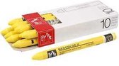 Neocolor II, dikte 8 mm, l: 10 cm, yellow (010), primaire kleur, 10stuks