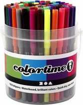 Colortime stift, lijndikte: 2 mm, diverse kleuren, 100stuks