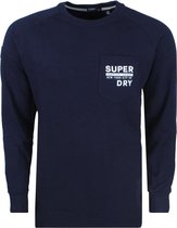 Superdry Heren Sweater - Surplus Goods - Graphic Crew Sweatshirt - Navy