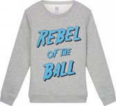 zoe karssen - dames -  rebel of the ball sweater -  grijze melee - s