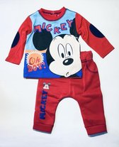 Disney Mickey Mouse - 2-delige set - rood - maat 68 (6 maanden)