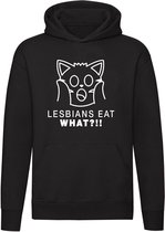 Lesbians eat, what!? sweater | vrouwen | relatie | getrouwd | cadeau | unisex | capuchon