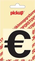 Pickup plakletter Helvetica 60 mm - zwart euroteken