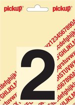 Pickup plakcijfer Helvetica 80 mm - zwart 2