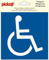 Pickup pictogram 15x15 cm toegankelijk voor rolstoel