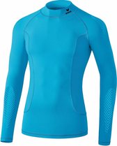 Erima Elemental Longsleeve met kraag - Thermoshirt  - blauw licht - XL