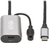 Tripp Lite U330-05M-C2C USB-kabel 5 m USB 3.2 Gen 1 (3.1 Gen 1) USB C Zwart, Grijs