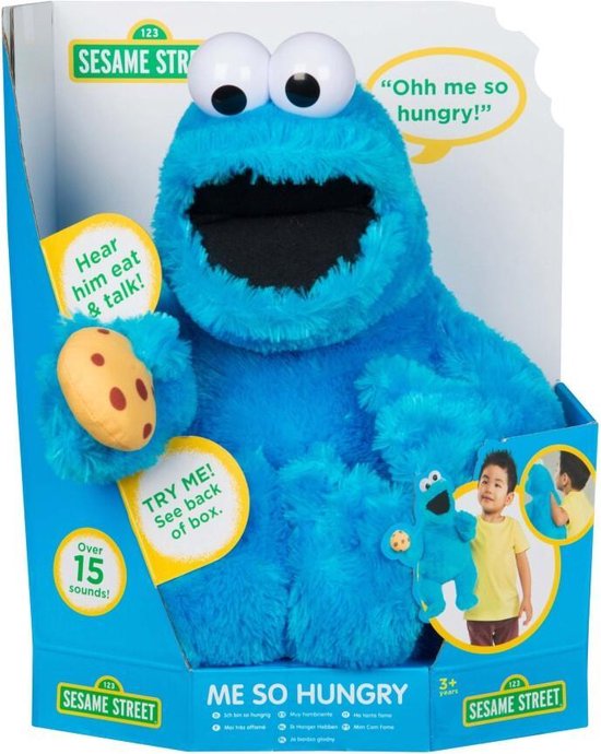 Afbeelding van het spel Sesamstraat Cookie Monster Knuffel met Geluid