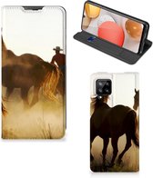 Bookcase Geschikt voor Samsung Galaxy A42 Smart Cover Cowboy