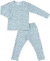 Trixie Pyjama Blue Meadow Junior Katoen Blauw 2-delig Mt 8 Jaar