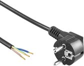 Voedingskabel - Priso Kob - 220V - 3 Aderig - 3 Meter - Zwart - BES LED