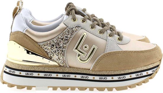 Baan Wegversperring ontwerper Liu Jo Maxi Wonder 20 Dames Sneakers - Creme - Maat 40 | bol.com
