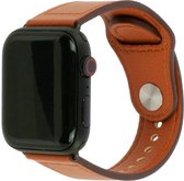 Wabando Leren Sport Bandje Flamboyant Cognac compatibel met Apple Watch 41/40/38 mm