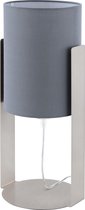 EGLO Siponto tafellamp - 1 lichts - E27 - 17,5 cm. - nikkel-mat