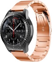 Stalen Smartwatch bandje - Geschikt voor  Samsung Galaxy Watch 46mm metalen bandje - rosé goud - Horlogeband / Polsband / Armband