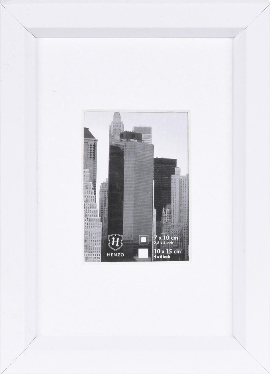 Henzo Fotolijst - Henzo - Metallica - Fotomaat 10x15 cm - Wit