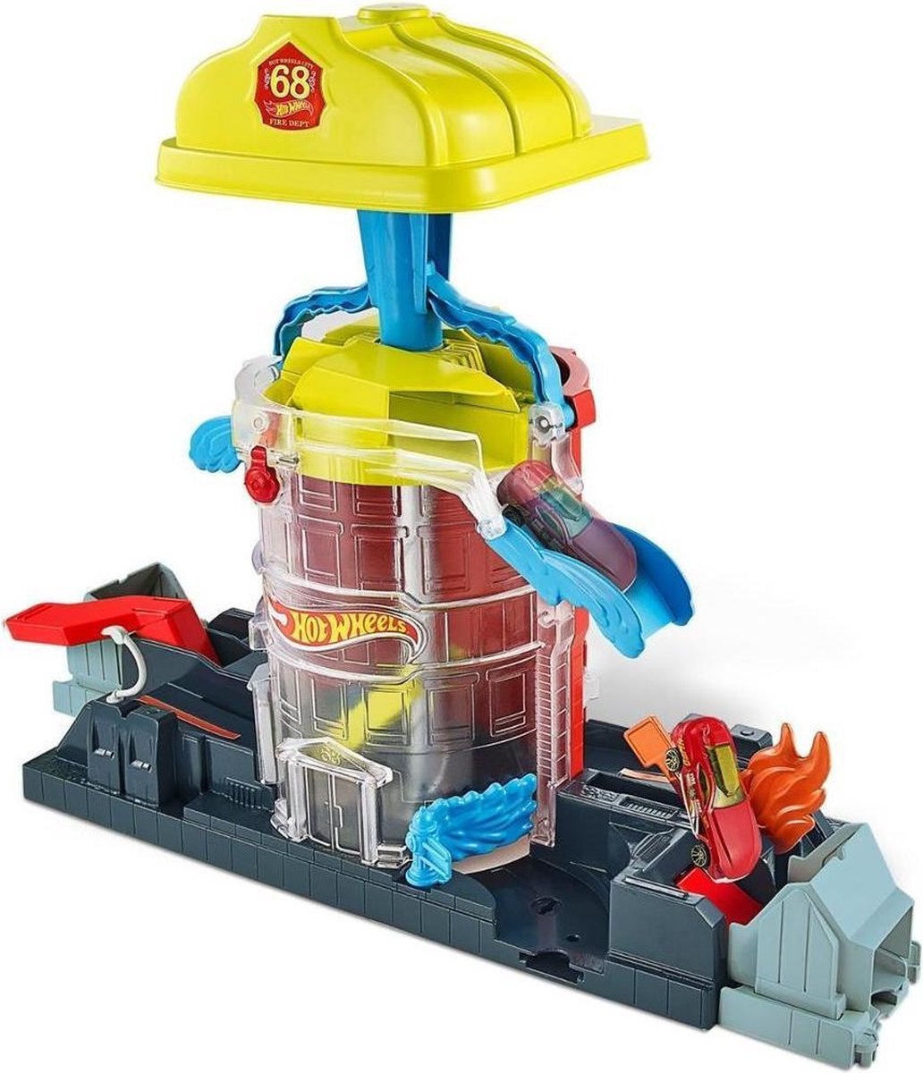 Afbeelding van product Mattel Hot Wheels City - Super Fire House Rescue Play Set (GJL06)