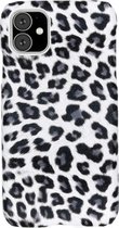 Luipaard Design Backcover iPhone 11 hoesje - Wit