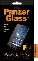 PanzerGlass Case Friendly Gehard Glas Screenprotector Geschikt voor Nokia 8.3 - Zwart