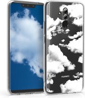 kwmobile telefoonhoesje voor Huawei Mate 20 Lite - Hoesje voor smartphone in wit / transparant - Wolken design