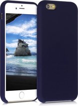 kwmobile telefoonhoesje voor Apple iPhone 6 / 6S - Hoesje met siliconen coating - Smartphone case in deep ocean