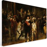 Schilderij de Nachtwacht op canvas | Trendy Classics | Oude Meester - 20x30cm