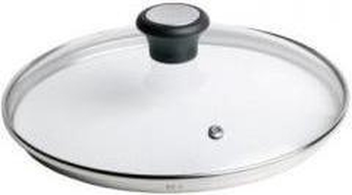 Tefal Glazen deksel met stoomgaatje - Transparant - 28 cm