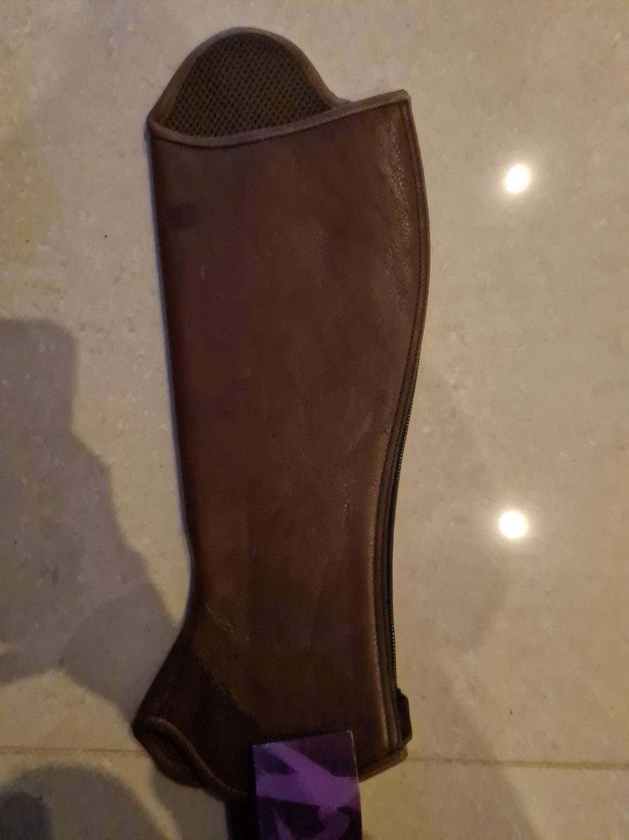 EquiTheme chap Brown maat XS