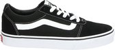 Vans Mn Ward Heren Sneakers - (Suede Canvas) Black/White - Maat 44.5