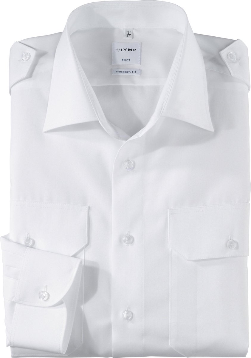 OLYMP Piloot modern fit wit