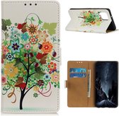 Samsung Galaxy A12 Portemonnee Hoesje Boom Print