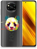 Back Case TPU Siliconen Hoesje Xiaomi Poco X3 | Poco X3 Pro Smartphone hoesje Panda Color