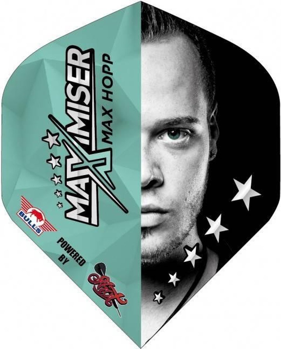 Bull's Max Hopp Powerflite Half Face - Dart Flights