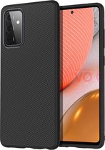 Cazy Samsung Galaxy A72 hoesje - Texture TPU Case - Zwart