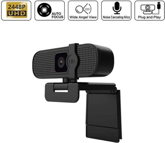PC-Webcam Met Microfoon 2k Ultraresolutie LED-Ringlicht Verstelbaar Privacydeksel En Statief Streaming-Webcam Voor Laptop Skype Studio Zoom Facetime Twitch Roze