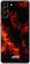 6F hoesje - geschikt voor Samsung Galaxy S21 -  Transparant TPU Case - Hot Hot Hot #ffffff
