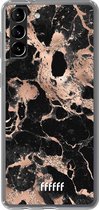 6F hoesje - geschikt voor Samsung Galaxy S21 Plus -  Transparant TPU Case - Rose Gold Marble #ffffff