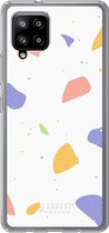 6F hoesje - geschikt voor Samsung Galaxy A42 -  Transparant TPU Case - Terrazzo N°6 #ffffff