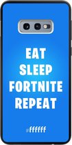 6F hoesje - geschikt voor Samsung Galaxy S10e -  TPU Case - Fortnite - Eat Sleep Fortnite Repeat #ffffff