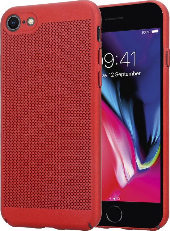 ShieldCase geschikt voor Apple iPhone 7 / 8 dun design hoesje - rood - Dun  hoesje -... | bol.com